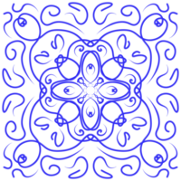Blue Floral Pattern Background png