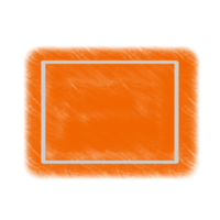 naranja grunge cepillo bandera png