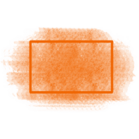 orange grunge borsta baner png