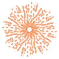 Sunburst Strahlen Ornament png