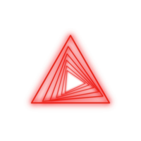 Red Neon Triangle png