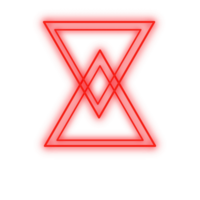 rosso neon triangolo png