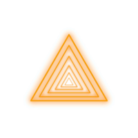 Orange Neon- Dreieck png