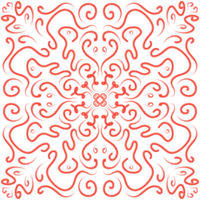 rojo garabatear floral modelo png