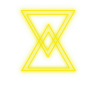 giallo neon triangolo png