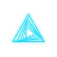 cyan néon Triangle png