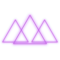 Purple Neon Triangle png