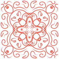 rojo garabatear floral modelo png