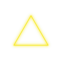 Yellow Neon Triangle png