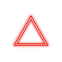 vermelho néon triângulo png