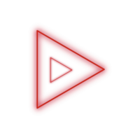 Red Neon Triangle png