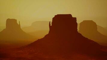 Monument Senke Stammes- Park im Nebel video