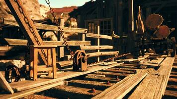 mittelalterlich Hafen mit Heben Ladung video