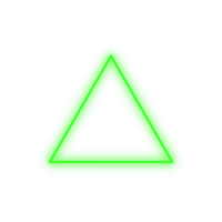 Green Neon Triangle png