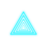 cyan Neon- Dreieck png