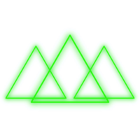 verde neon triangolo png