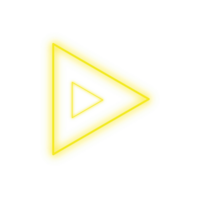 Yellow Neon Triangle png