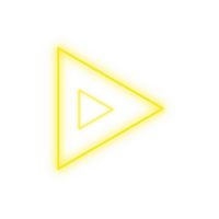 giallo neon triangolo png