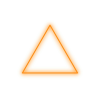 Orange Neon Triangle png