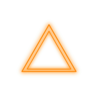 Orange Neon- Dreieck png