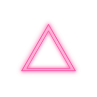 Pink Neon Triangle png