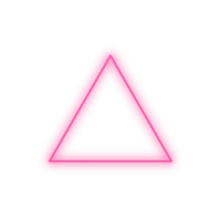 Pink Neon Triangle png