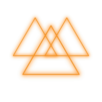 orange neon triangel png