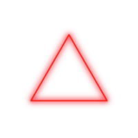 Red Neon Triangle png