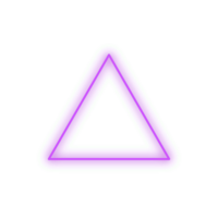 violet néon Triangle png