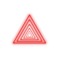 Red Neon Triangle png