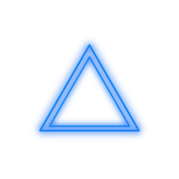 Blue Neon Triangle png