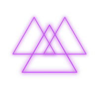 Purple Neon Triangle png