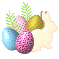 ilustración de huevos de pascua png