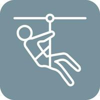 Zipline Vector Icon