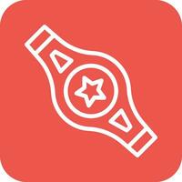 Champion Belt Vector Icon