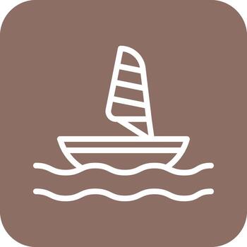 Windsurf Vector Icon