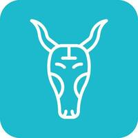 Bull Skull Vector Icon