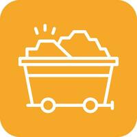 Gold Cart Vector Icon