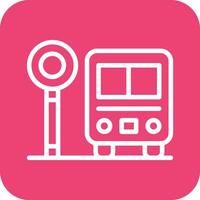 Bus Stop Vector Icon