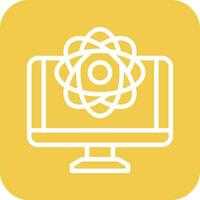 Quantum Computing Vector Icon