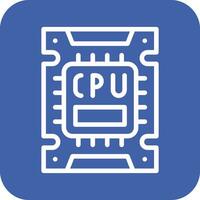 icono de vector de cpu