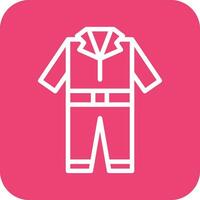 Coverall Clothes Vector Icon