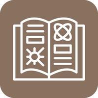 Chemistry Open Book Vector Icon