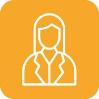 Female Financial Advisor Vector Icon