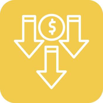 Price Decrease Vector Icon