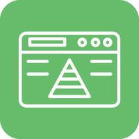 Website Pyramid Vector Icon