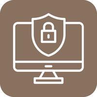 Computer Security Vector Icon