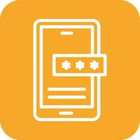 Mobile Password Vector Icon