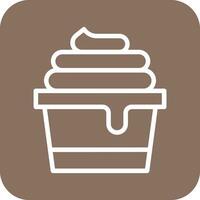 Ice Cream Cup Vector Icon