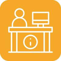 Information Desk Vector Icon